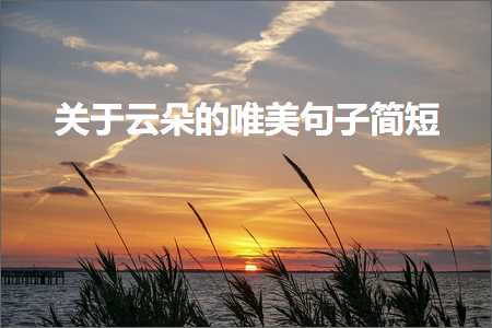 鍏充簬浜戞湹鐨勫敮缇庡彞瀛愮畝鐭紙鏂囨957鏉★級